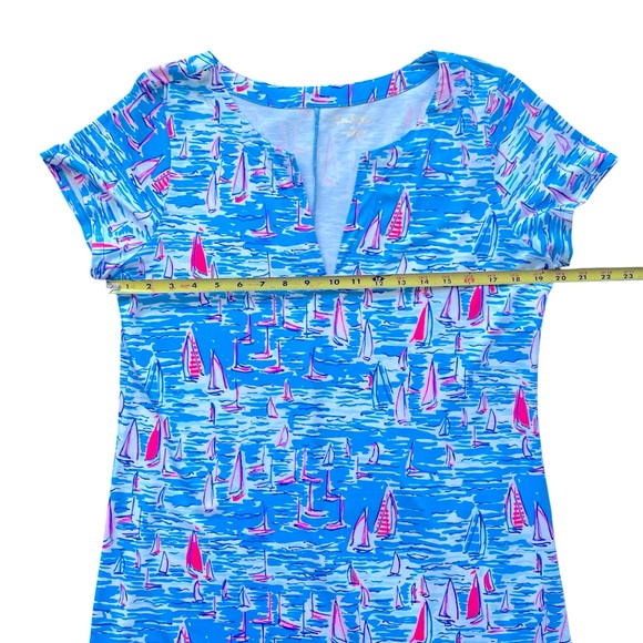 Lilly Pulitzer Sophiletta UPF 50+ Short Sleeve Dress Boatylicious XL - Picture 7 of 13